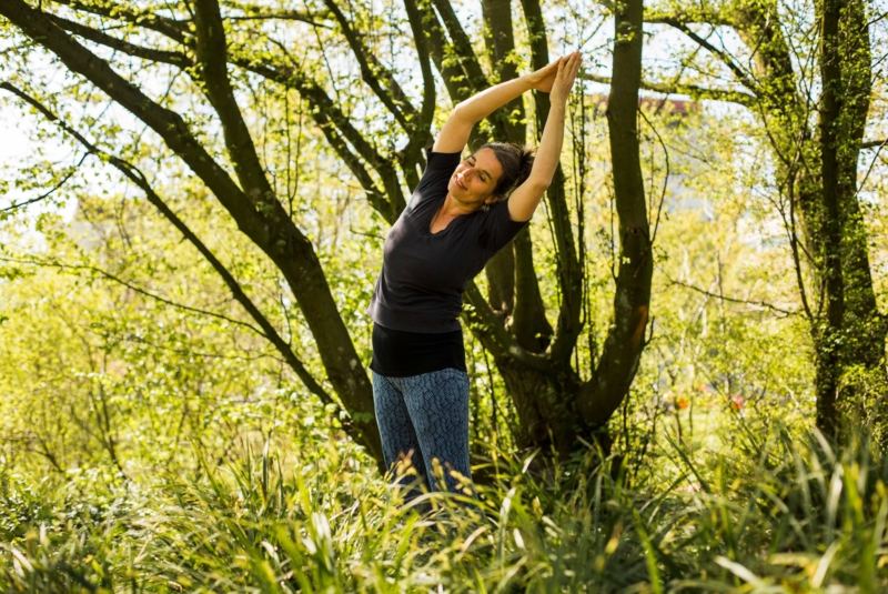 Yogaurlaub für die Frau im Nationalpark