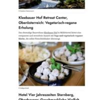 Kleebauer Hof Retreat Center Oberösterreich: Vegetarisch-vegane Erholung