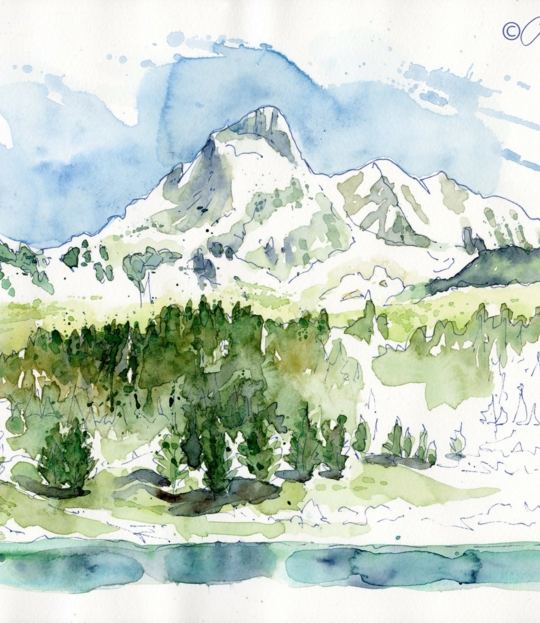 Skizzieren in der Chiemgauer Bergwelt - Momente einfangen mit Stift & Farbe